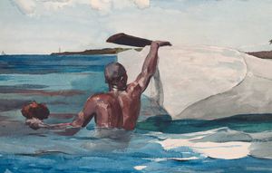 Winslow Homer, The Sponge Diver, Painting on canvas