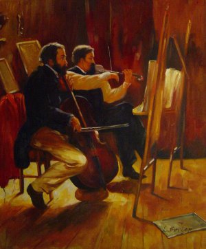 Famous paintings of Musicians: The Studio