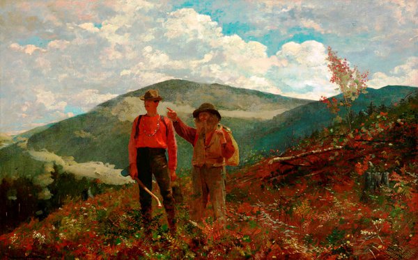 Two Guides. The painting by Winslow Homer