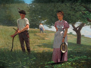 Winslow Homer, Waiting for an Answer, Painting on canvas