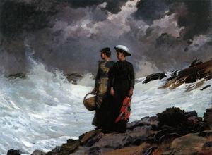 Reproduction oil paintings - Winslow Homer - Watching The Breakers