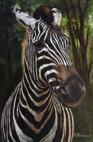 Our Originals, Zebra Portrait, Painting on canvas